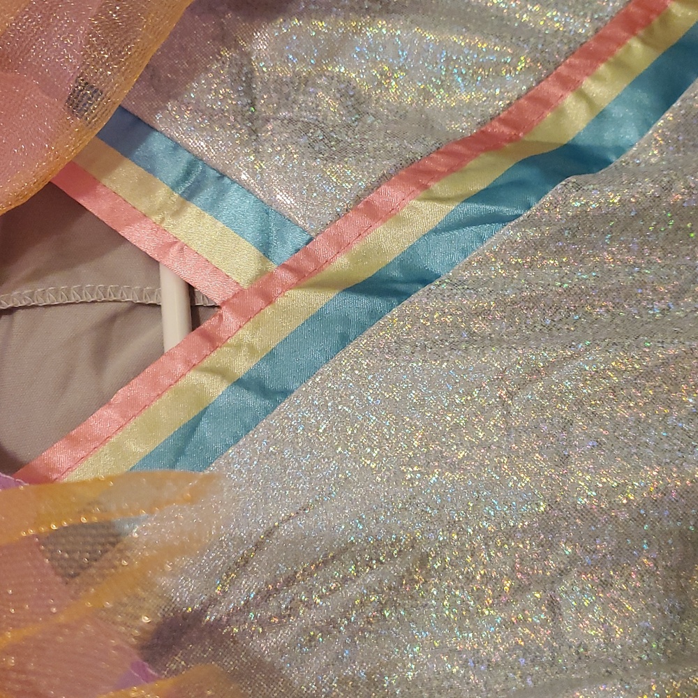 Rock Star Unicorn Costume‎ - Silver and Multicolor - Picture 8 of 9